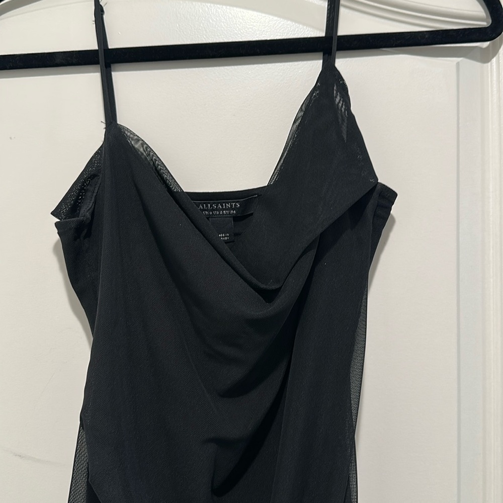 All saints black dress